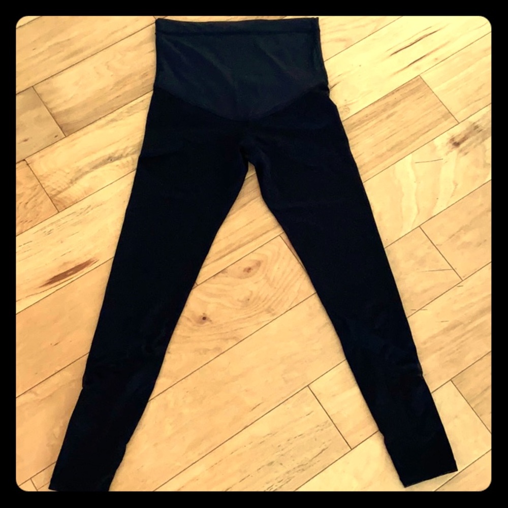 Black maternity leggings